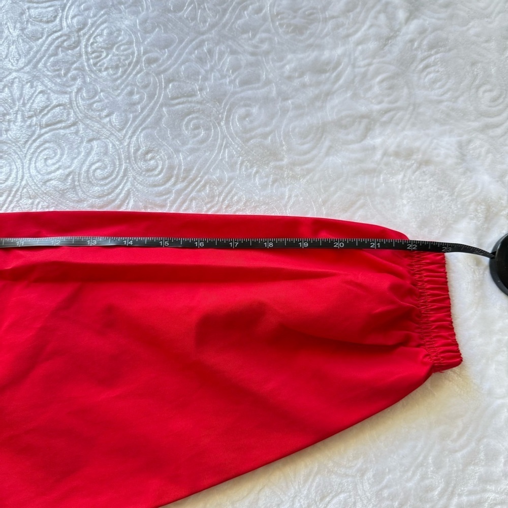Champion Red Half Zip Windbreaker Jacket L Lightweight Hooded Pullover CC Logo - Picture 13 of 14
